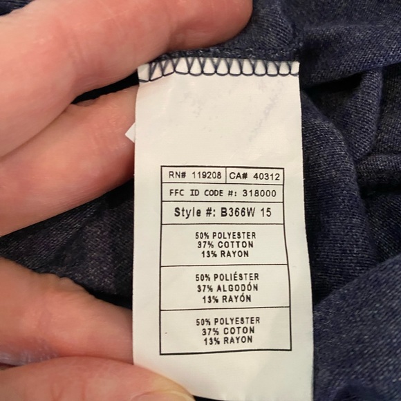 Adidas Argos dark blue v-neck T-shirt size M cotton blend - Picture 8 of 10